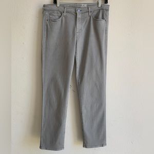 AG Jeans Light Gray Primo Cropped 31R
